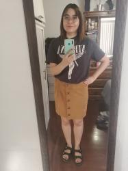 De compras y outfit.