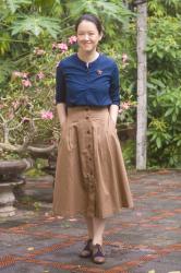 Button-Up Skirt