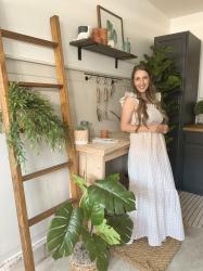 DIY POTTING STATION & ACCENT WALL
