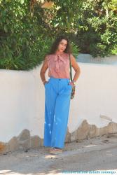 Pantalón fluido azul (II)