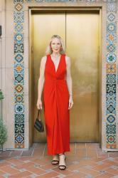 The Hottest Travel Friendly Red Maxi Dress