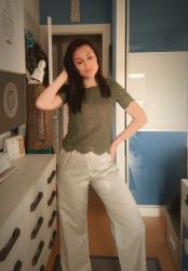 Pantalones bordados