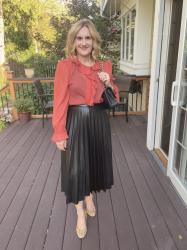 How I Transformed this Feminine Ruffle Chiffon Blouse to My Liking