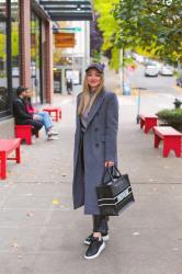 Fall Style: Faux Leather + Grey