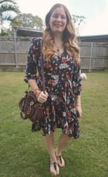 Blue Dresses With Wine Purple Chloe Paraty Bag