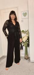 Styling a Black Sequined Jumpsuit.