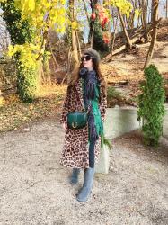 A Leopard Print Coat From Cider For a Festive Look