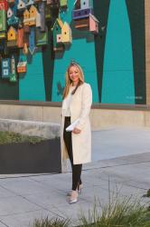 Holiday Outfit Idea: Silver Accessories + Jumpsuit