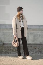 Teddy coat, teddy bag