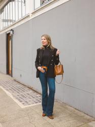 Flare jeans are back
