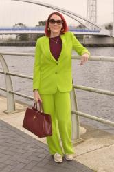 Lime Green and Burgundy + Style With a Smile Link up
