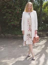Wearing: New Season Alie Street Ivory Bouclé Coat and Dress