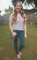 Striped Tees And Skinny Jeans To Work From Home
