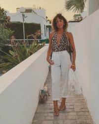 Pntaloni bianchi... e tocchi LEOPARD!