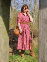 Comment porter l’imprimé fleuri ? Ma robe chemise avec une envolée de fleurs !