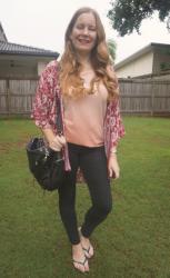 Black Denim, Pink Tees, Cupid Bag and Printed Cover Ups