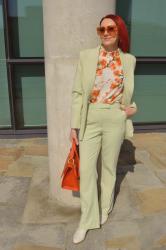 Pastel Green Trouser Suit + Style With a Smile Link Up