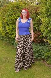 Leopard Print Wide Leg Trousers + Style With a Smile Link Up