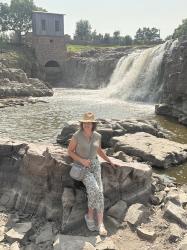 Falls Park: A Waterfall in the City of Sioux Falls South Dakota