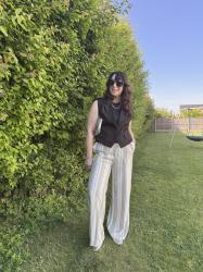 Styling linen trousers - Chic & Stylish Linkup.