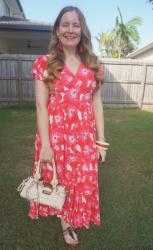 Printed Maxi Dresses and Cream Chloe Small Paddington Bag