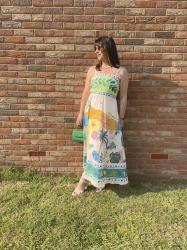 Sun Dress, Thread Earrings & Chic & Stylish Linkup.