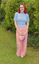 Rose Pink and Powder Blue + Style With a Smile Link Up