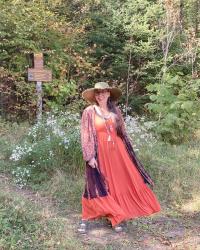 The Burnt Ochre Dress from Last Summer & Spread The Kindness Link Up On the Edge #756
