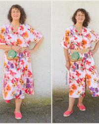 Flowerpower mit Jeansjacke -  Secondhand 