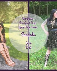 Reminder: The Good Buy/Good-Bye Book-Sandals