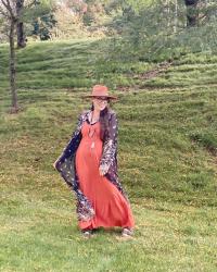 Last Summer’s Burnt Ochre Dress: Take 3 & Spread The Kindness Link Up On the Edge #759