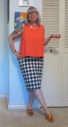 Neon Orange, Picnic Plaid and Copper