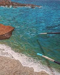 TRAVEL WITH MY ART #44: ZAVALA BEACH (ISLAND HVAR, CROATIA)