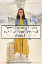 The Best Way To Pack A Personal Item For Long Travel Days!