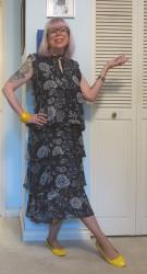 Blue Toile and Shocking Yellow