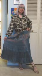Bigass Weekend Wrap-Up: Friday Crinkle Skirt Two Ways; Camo Brunch; Boardgame Casual; Groceries in Stripes