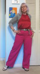 Cerise and a Silver Shrug