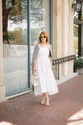 WHY EVERY WOMAN  OVER 50 NEEDS A STRAPLESS WHITE DRESS THIS SUMMER