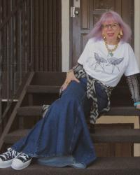 Mom-Day at Home in Denim Mermaid and Optic, Plus a Wee Shop
