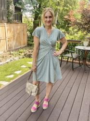 Catching a Beautiful Bahama Breeze in a Faux Wrap Dress