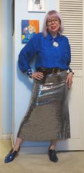 Sequins, Blue Bookends and Fishing for Jewelry
