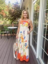 Boho Beautiful and Bright in a Floral Spaghetti Strap Sundress