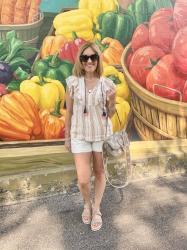 How to Style White Shorts Over 50 with Boho Chic Vibes