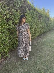 Styling a Leopard Print Shirtdress. 