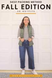 Your Minimalist Fall Packing List Using The 54321 Packing Method!