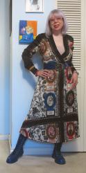 Murder Mystery Dress and Blue Boots