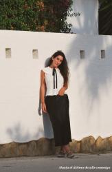 Cuello tricot lazo