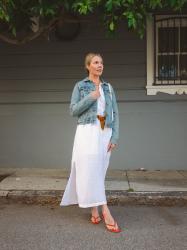 A Madewell dupe for Toteme heeled flip-flops