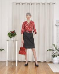 Dark florals and Denim for the Autumnal Equinox 
