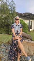 Classic Floral Maxi Dress Made Edgy: Part 1